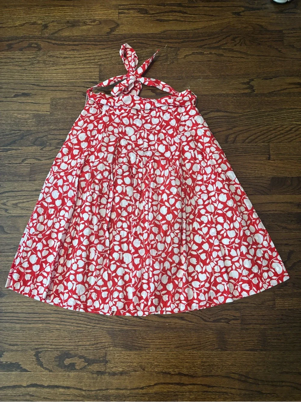 NWT Talbots Petite Floral Coastal Tulip Pleated Cotton Midi Skirt Size 6P